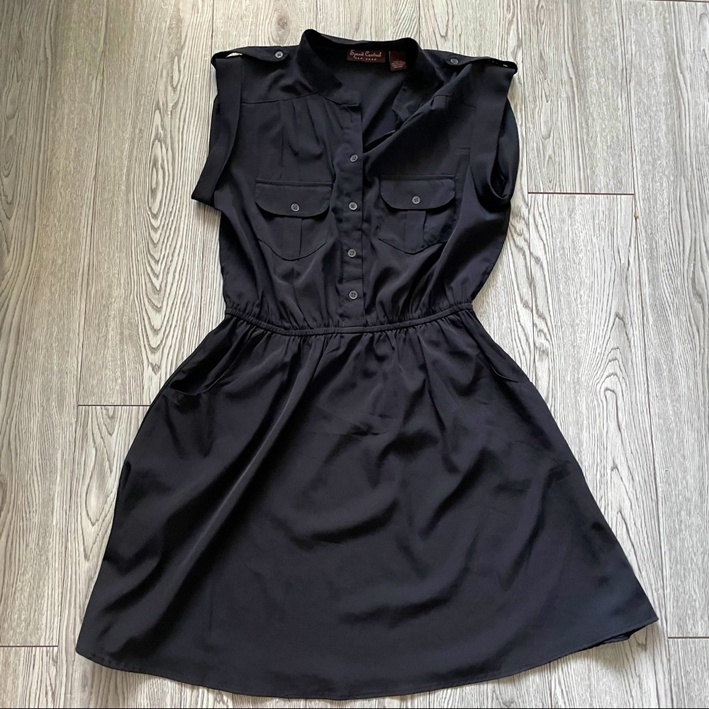 Black mini sundress